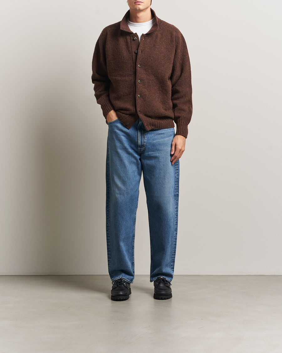 Heren | Truien | Howlin' | Brushed Wool Cardigan Brownish