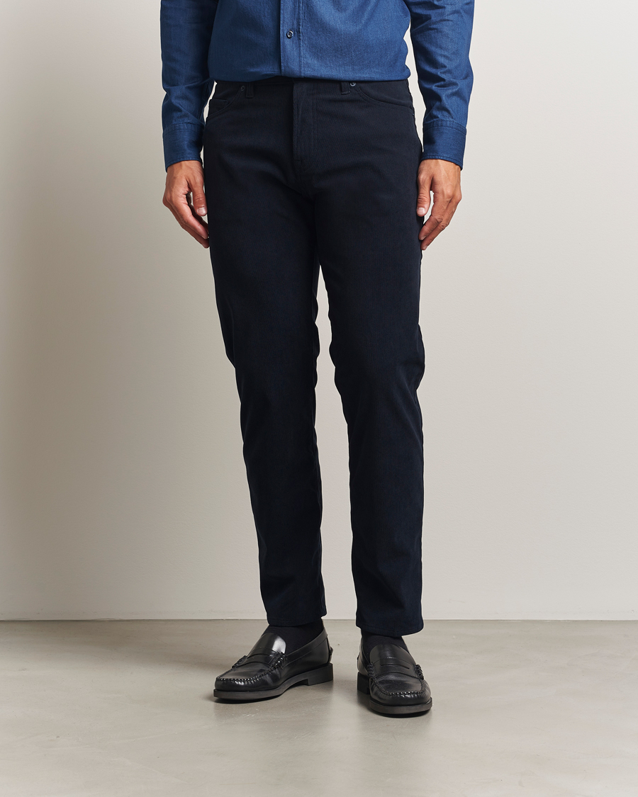 Heren | Broeken | BOSS BLACK | Re.Maine Corduroy 5-Pocket Pants Dark Blue