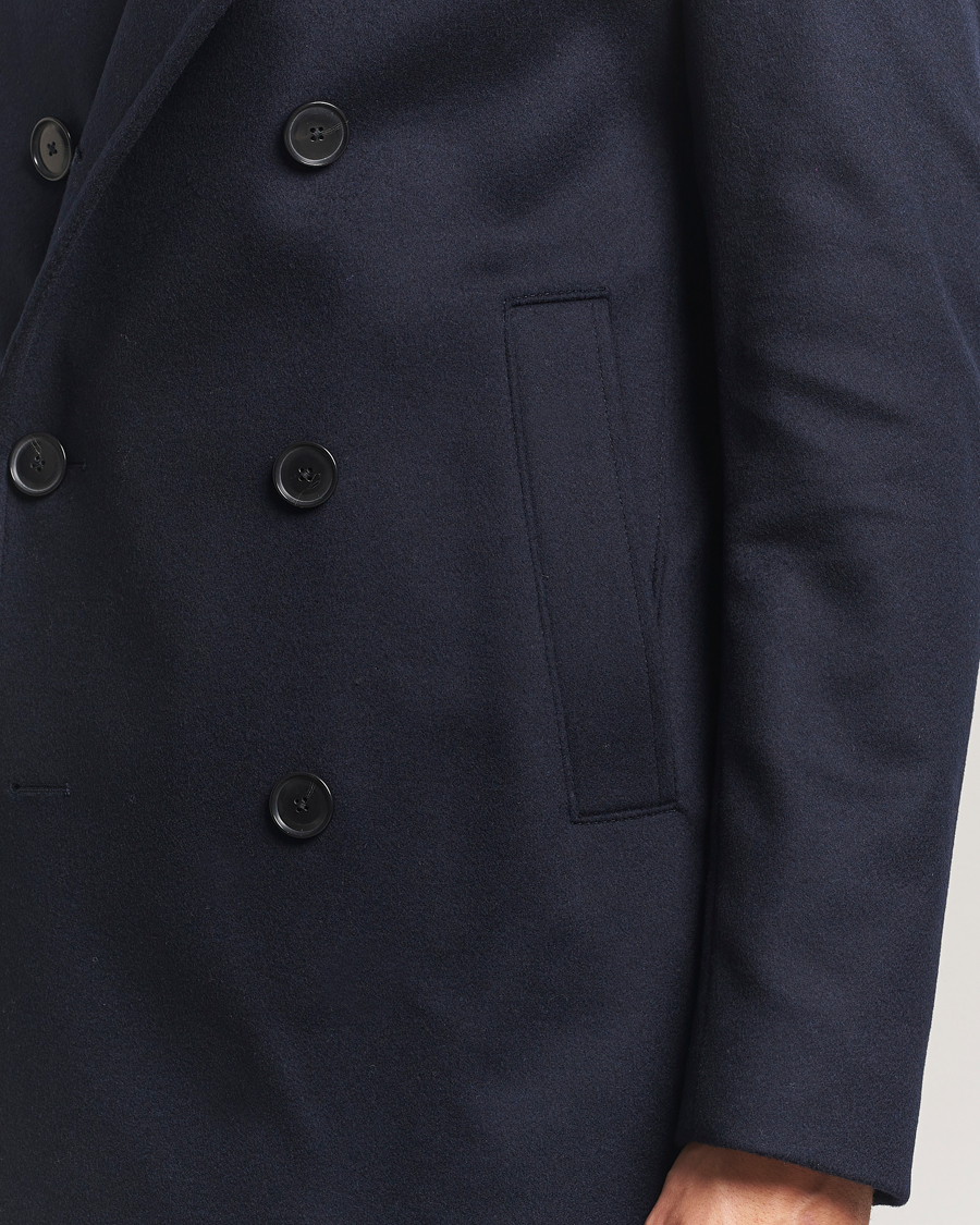 Homme | Manteaux Et Vestes | BOSS BLACK | Hyde Wool Peacoat Dark Blue