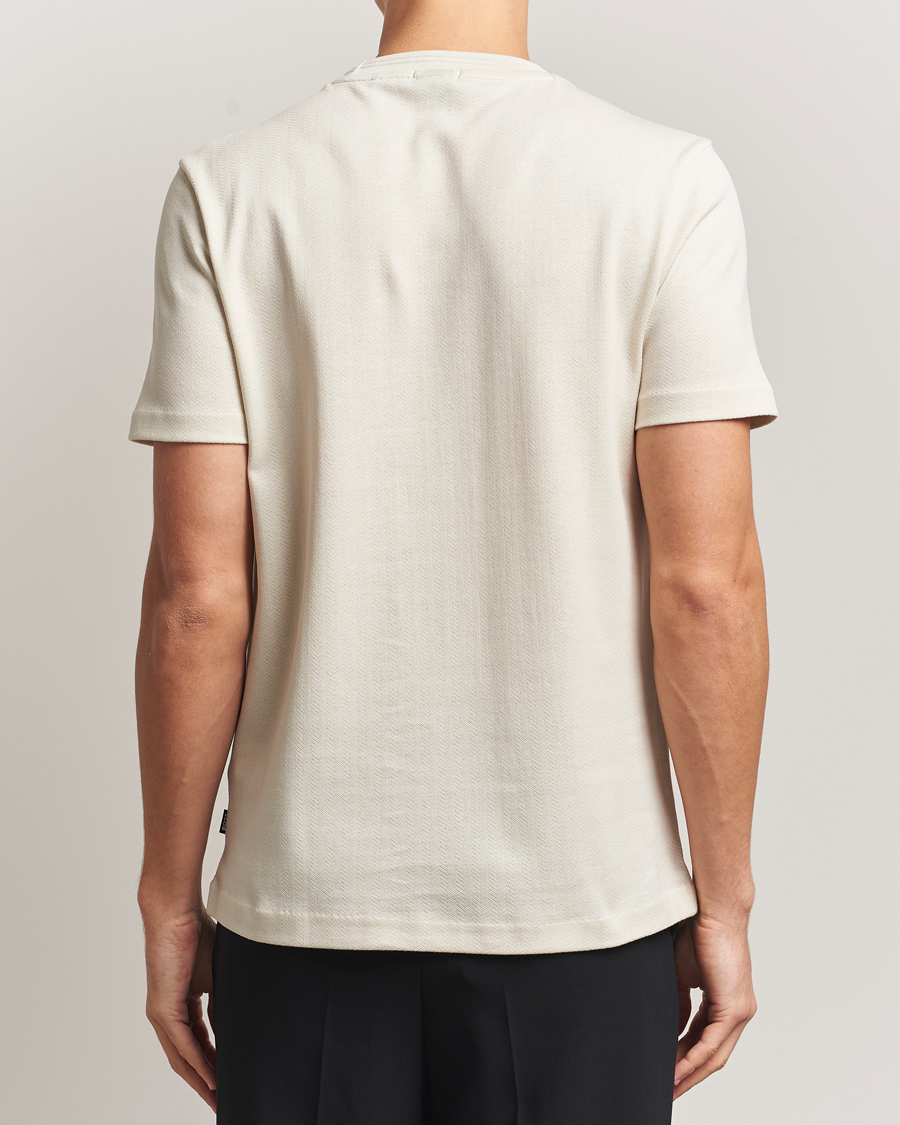 Homme | T-shirts | BOSS BLACK | Thompson Structured Crew Neck T-Shirt Open White
