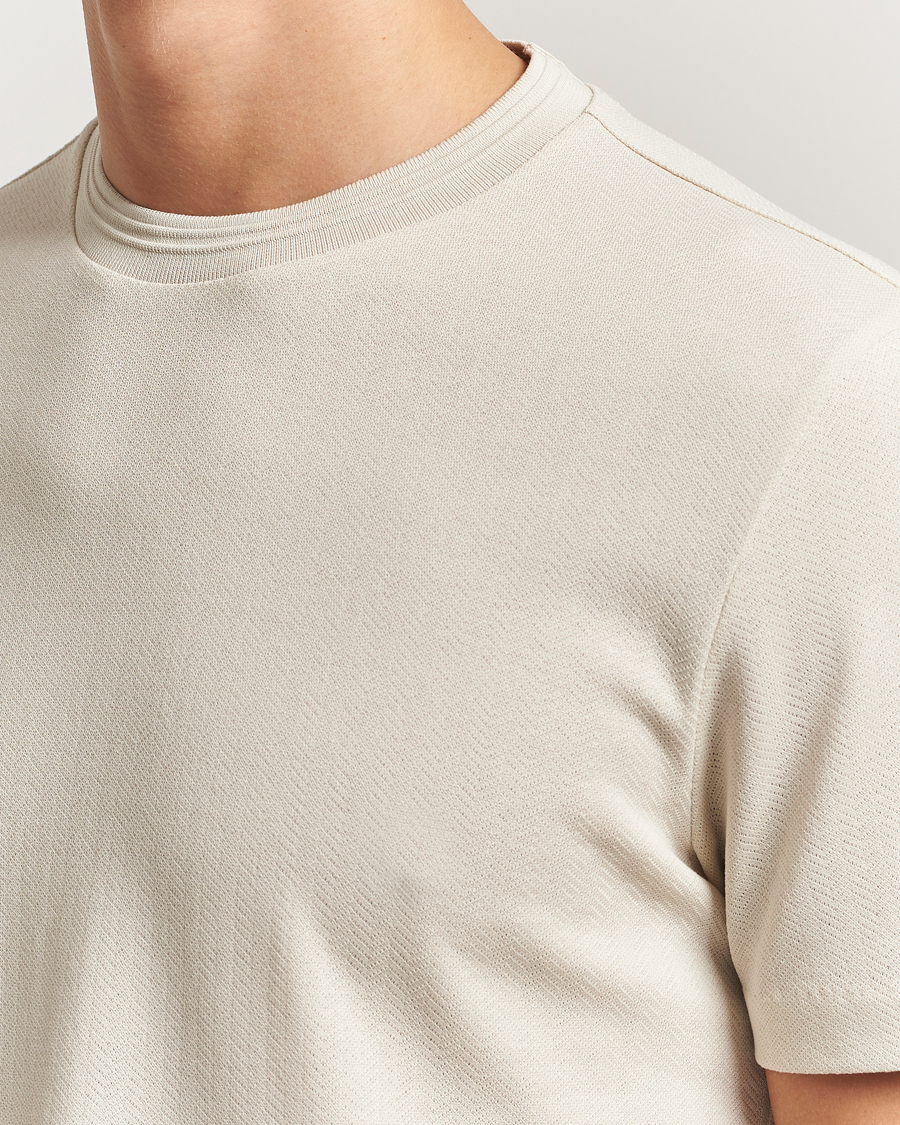 Homme | T-shirts | BOSS BLACK | Thompson Structured Crew Neck T-Shirt Open White