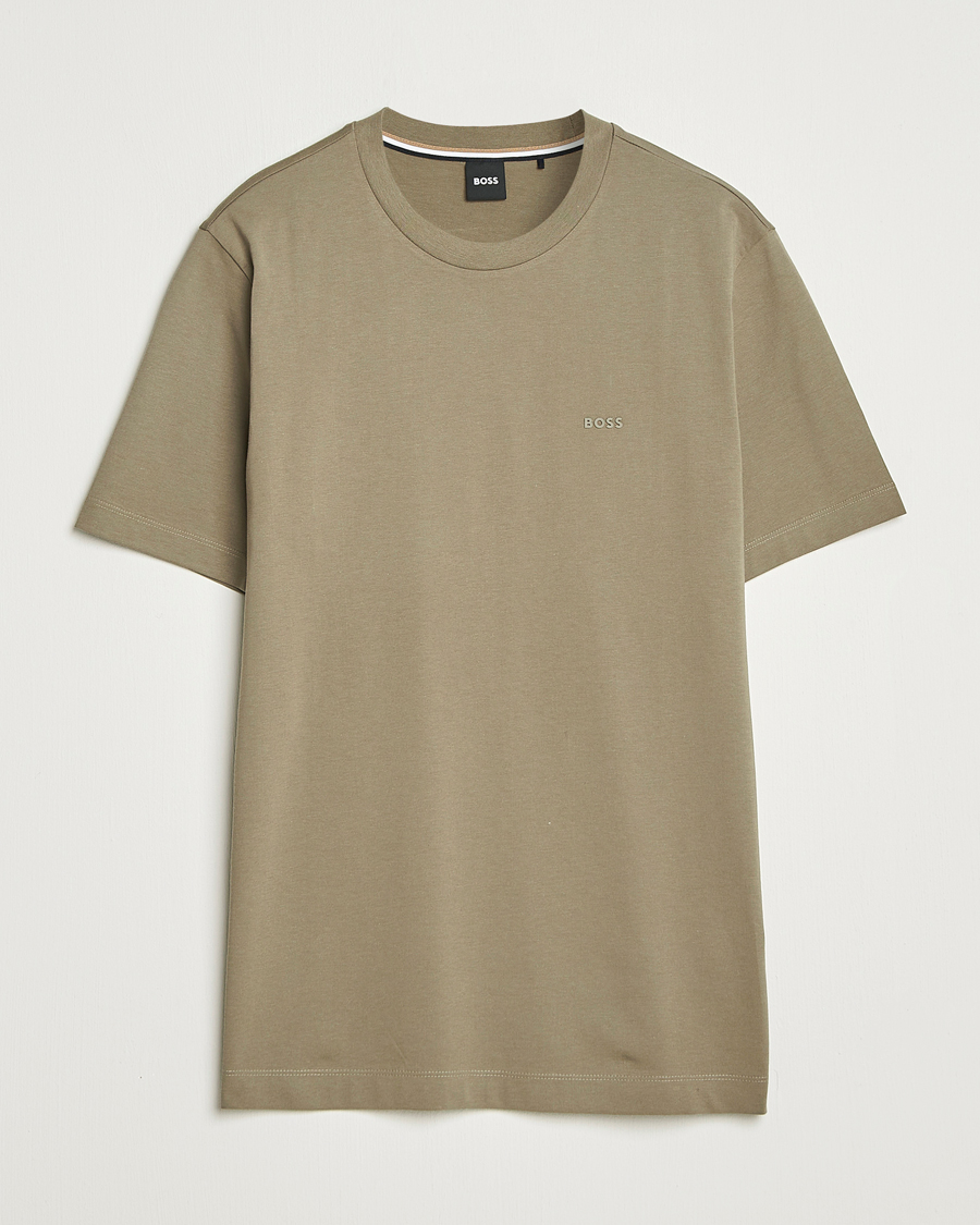 Homme | T-shirts | BOSS BLACK | Thompson Crew Neck T-Shirt Open Green