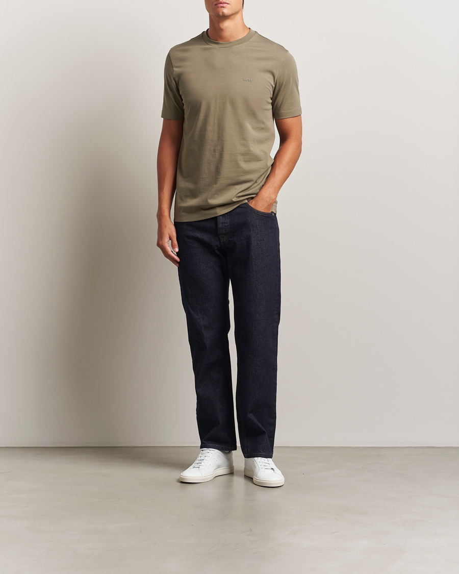 Homme | T-shirts | BOSS BLACK | Thompson Crew Neck T-Shirt Open Green