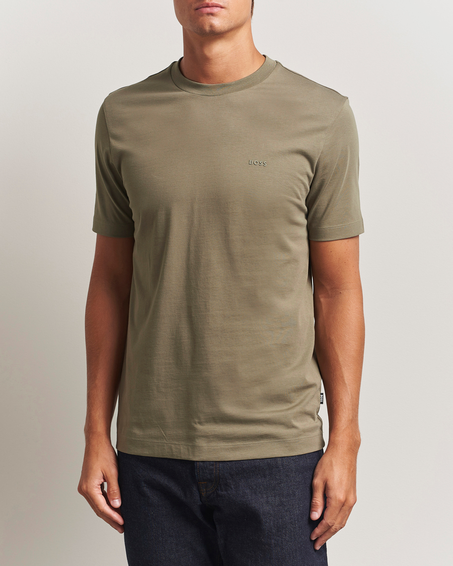 Homme | T-shirts | BOSS BLACK | Thompson Crew Neck T-Shirt Open Green