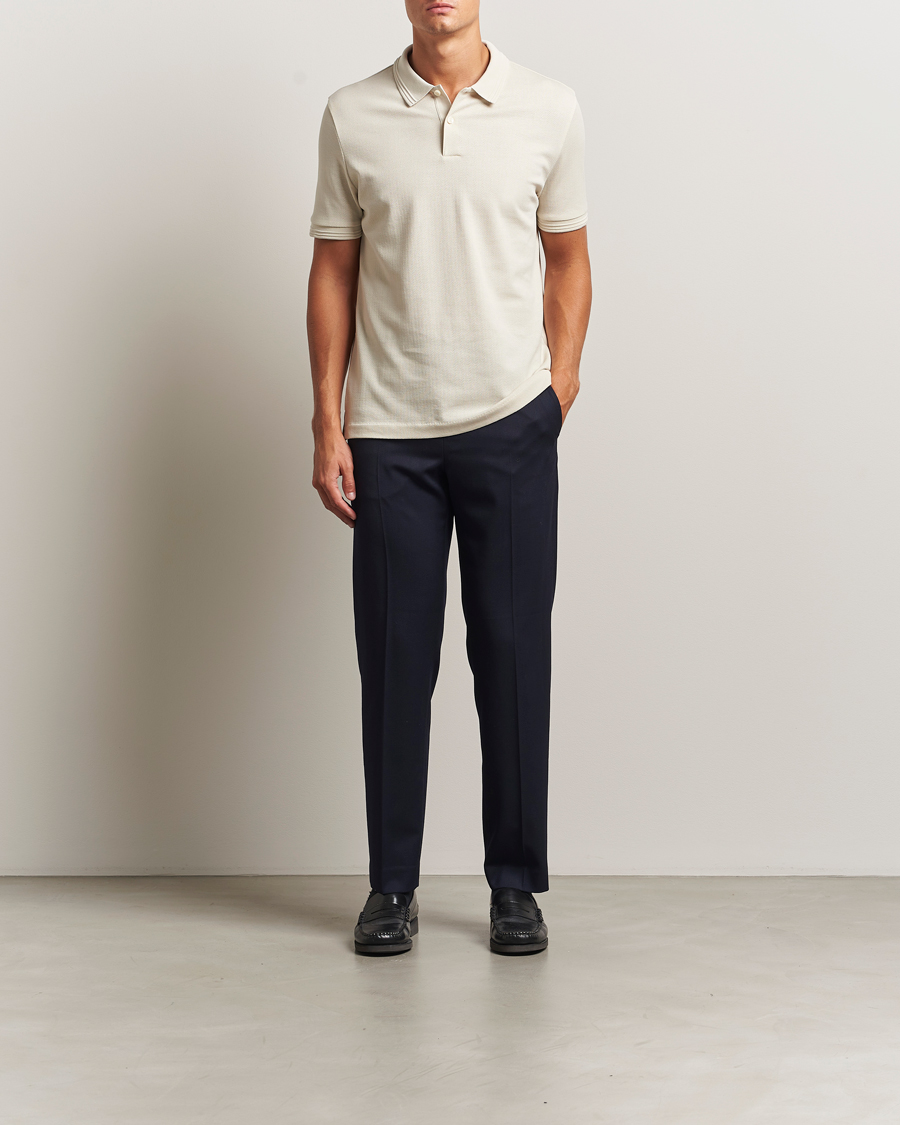 Homme | Polos | BOSS BLACK | Parlay Structured Polo Open White