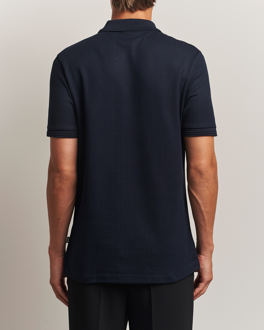 Heren | Polo's | BOSS BLACK | Parlay Structured Polo Dark Blue