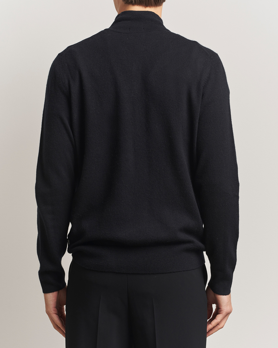 Heren | Truien | BOSS BLACK | Hemarlo Wool/Cashmere Half Zip Black