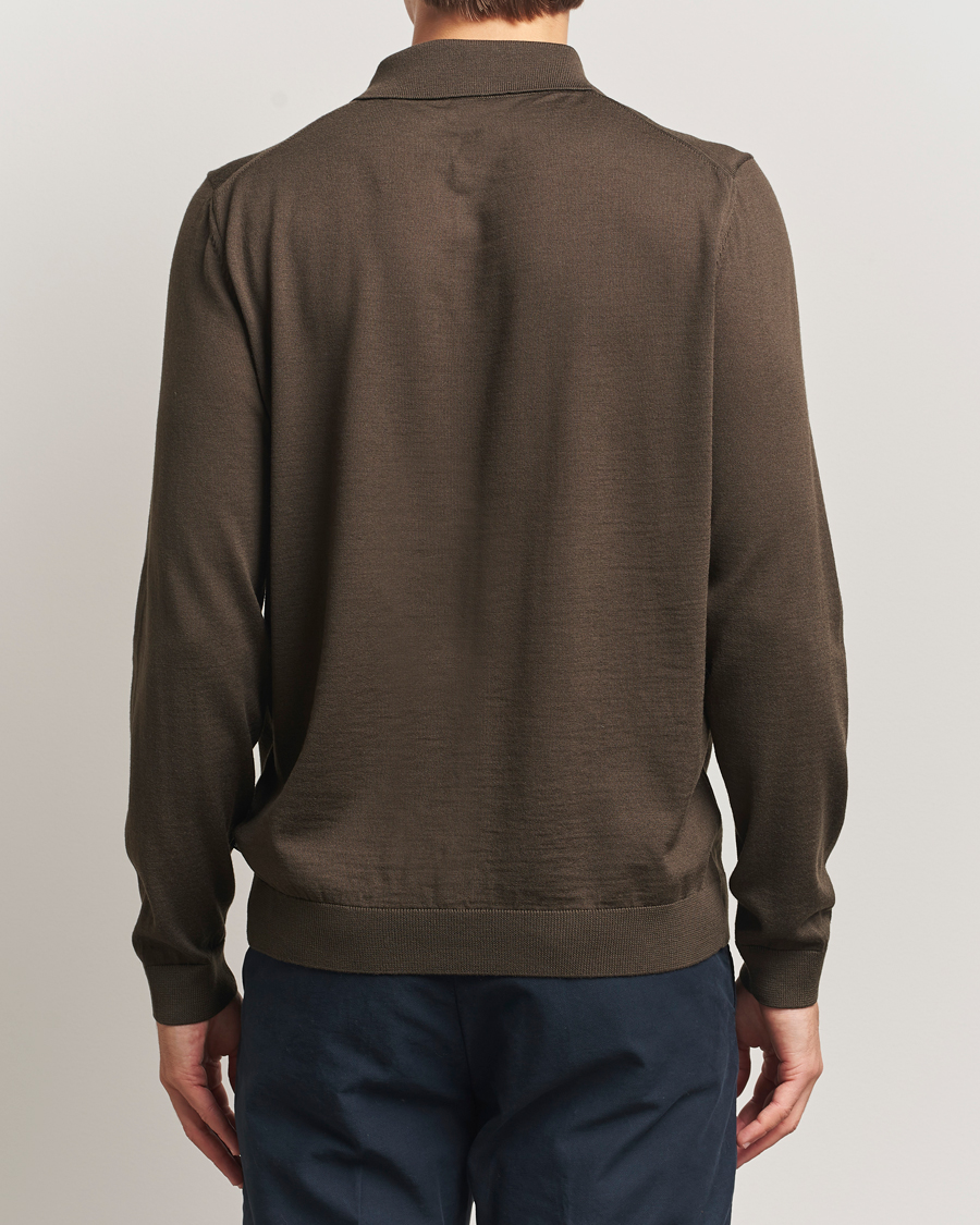 Homme | Pulls Et Tricots | BOSS BLACK | Helbert Wool Cardigan Open Green