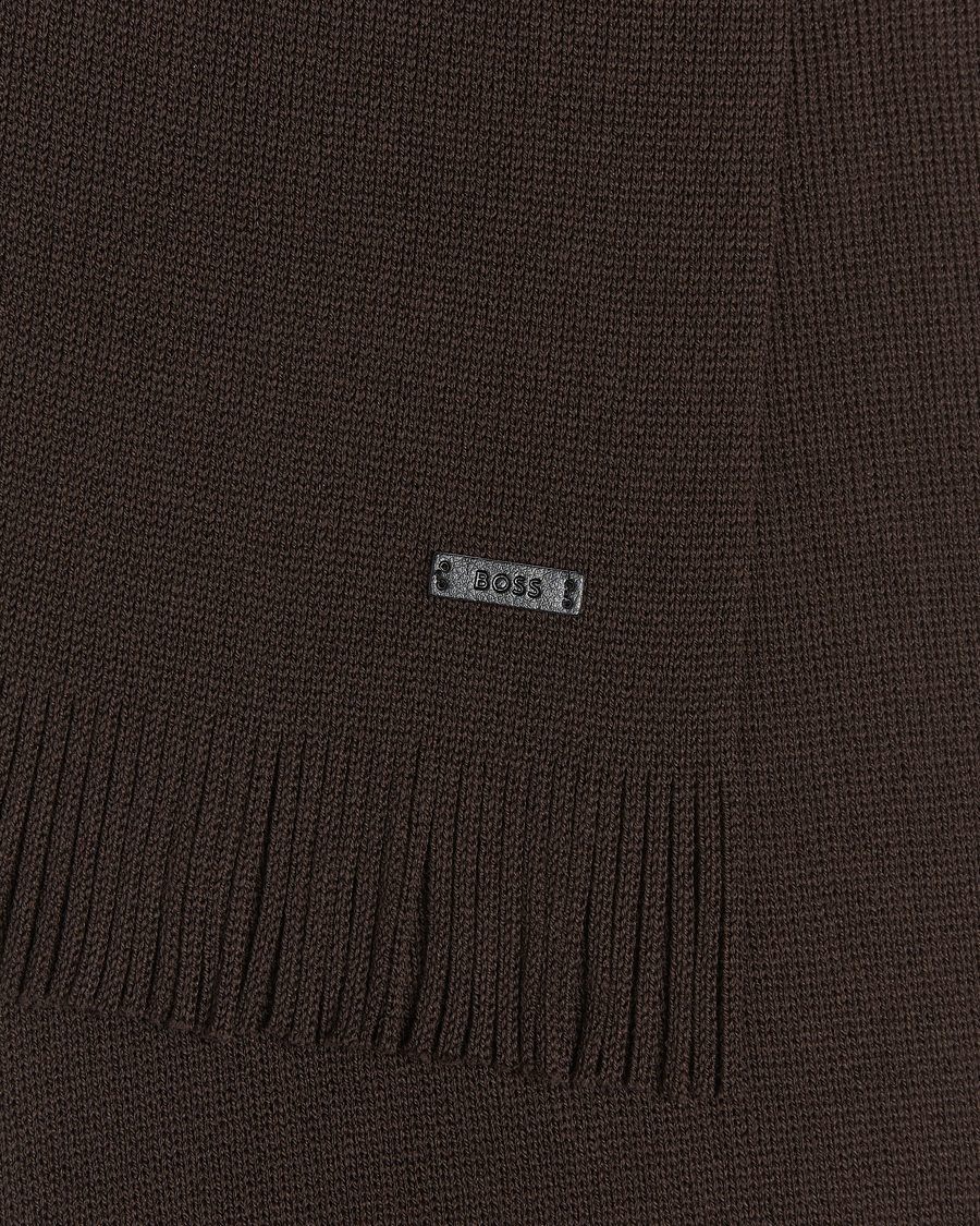 Heren | Sjaals | BOSS BLACK | Albas Wool Scarf Dark Brown