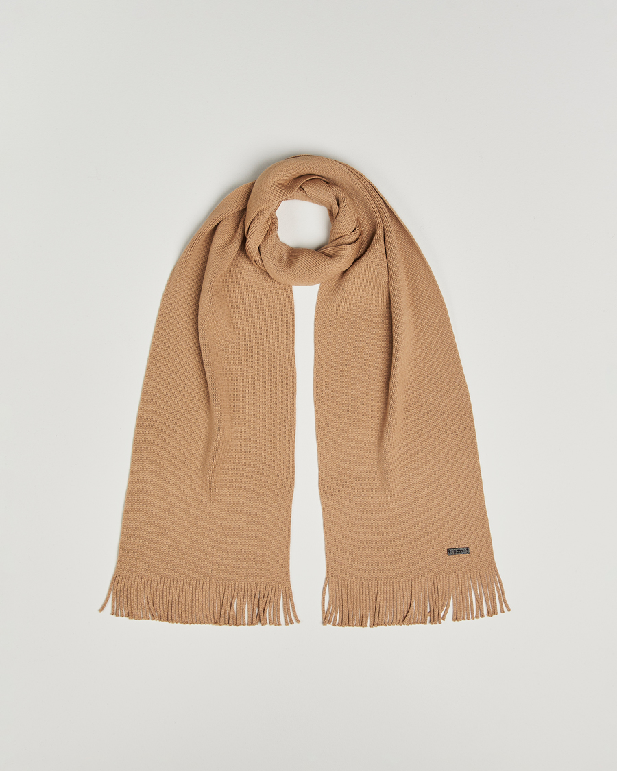 Heren | Sjaals | BOSS BLACK | Albas Wool Scarf Medium Beige