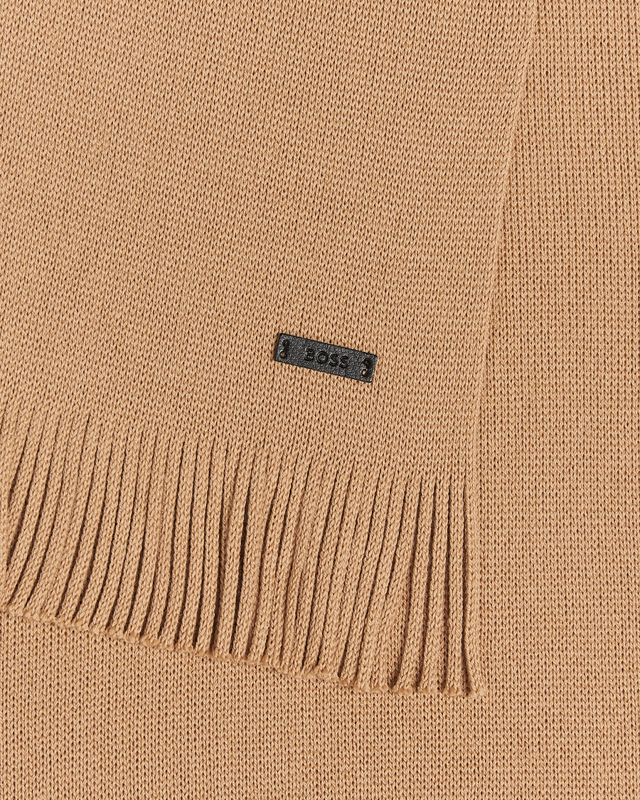 Heren | Sjaals | BOSS BLACK | Albas Wool Scarf Medium Beige