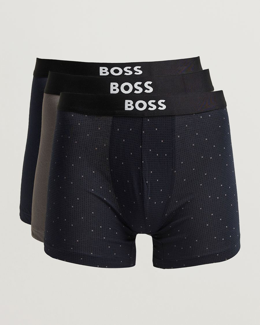 Heren | Ondergoed | BOSS BLACK | 3-Pack Boxer Grey/Beige/Navy