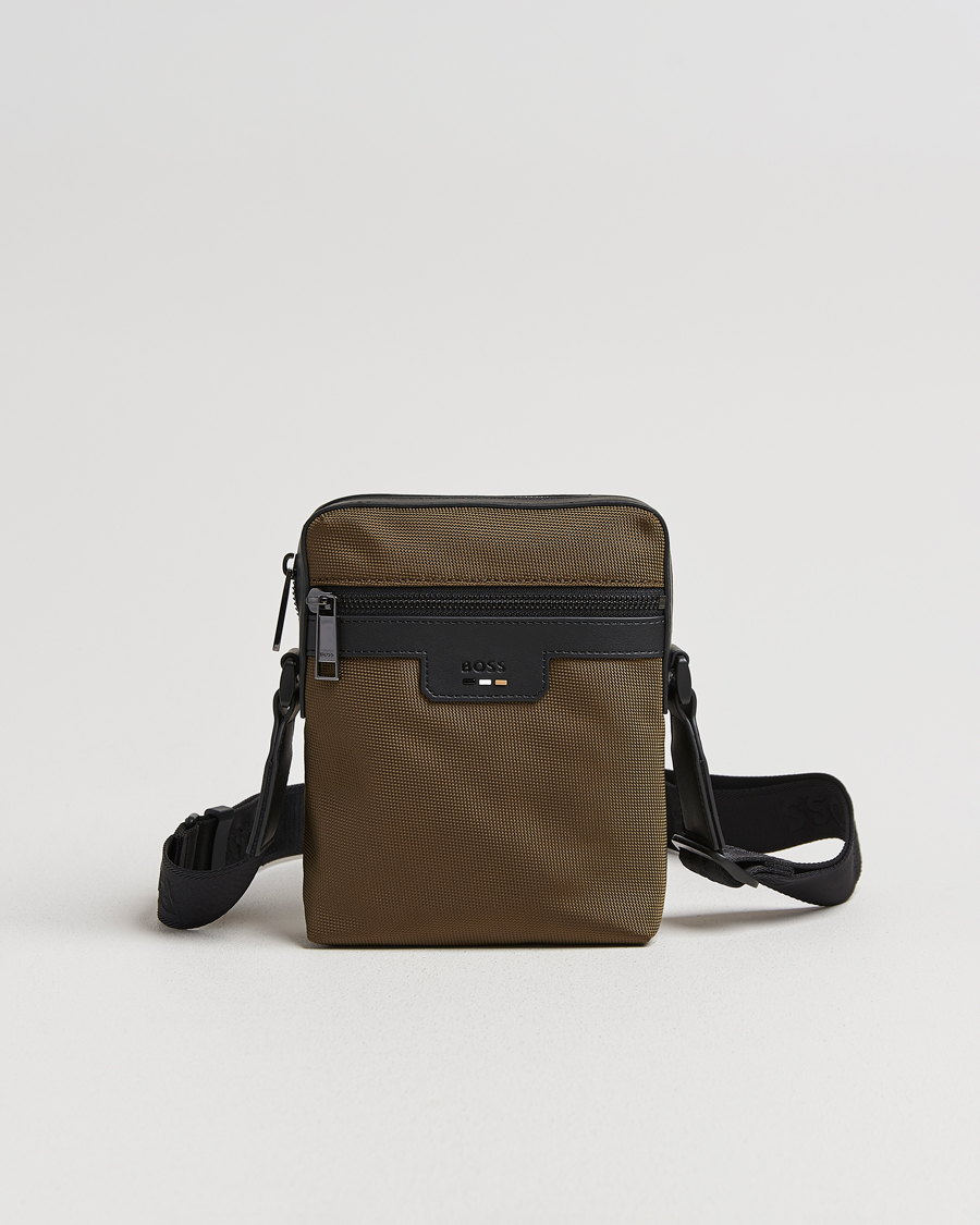 Homme | Sacs | BOSS BLACK | Ray Pouch Zip Bag Open Green