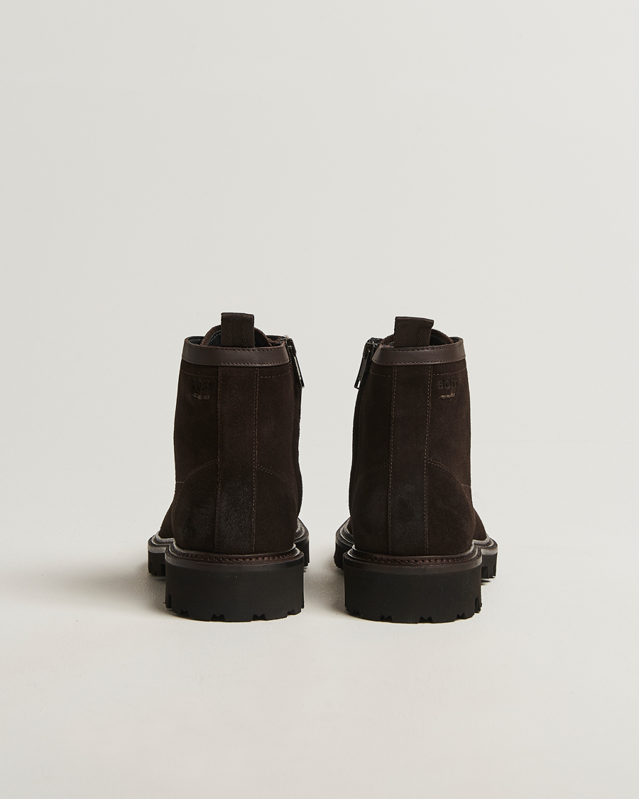 Homme | Bottes | BOSS BLACK | Julyo Suede Boot Dark Brown