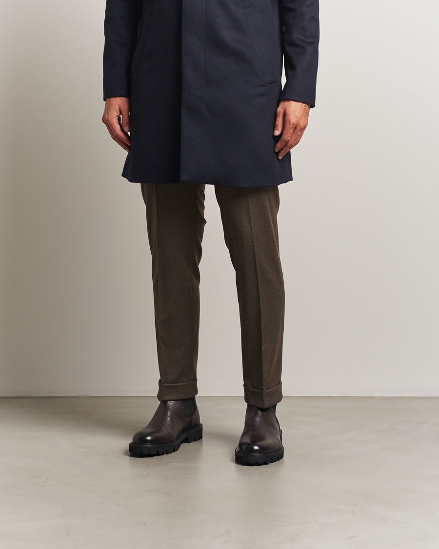 Heren | Laarzen | BOSS BLACK | Julyo Leather Chelsea Boot Dark Brown