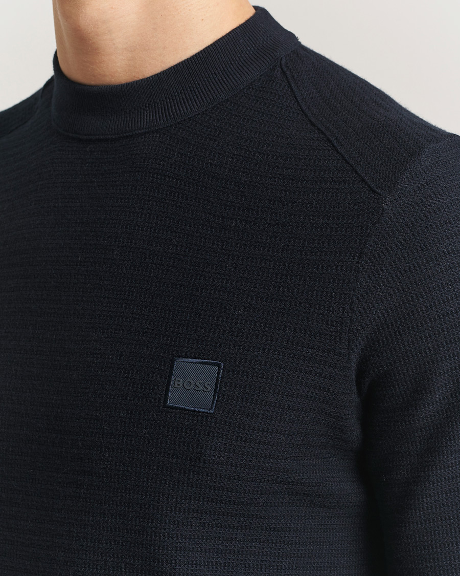 Heren | Truien | BOSS ORANGE | Anion Knitted Sweater Dark Blue