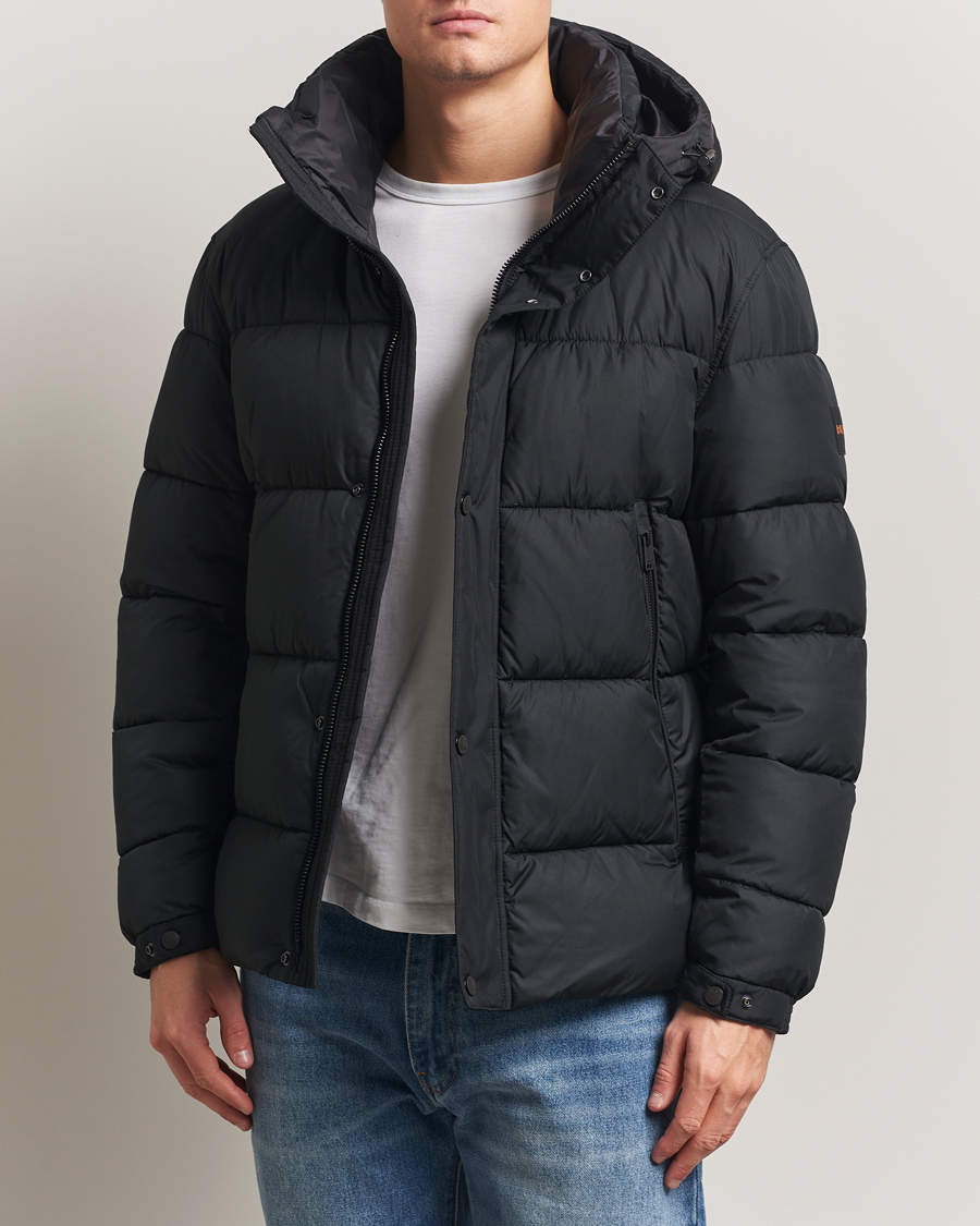 Heren | Jassen | BOSS ORANGE | Omaris Down Hooded Jacket Black