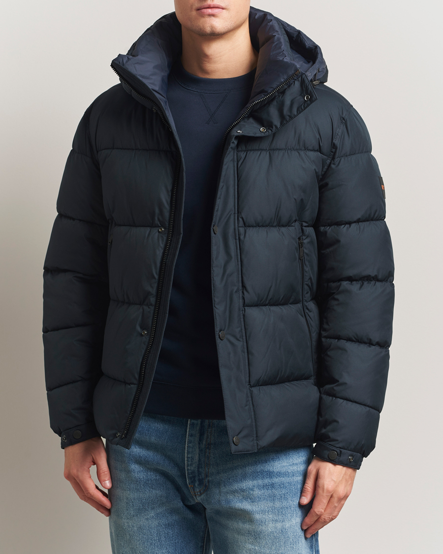 Heren | Jassen | BOSS ORANGE | Omaris Down Hooded Jacket Dark Blue
