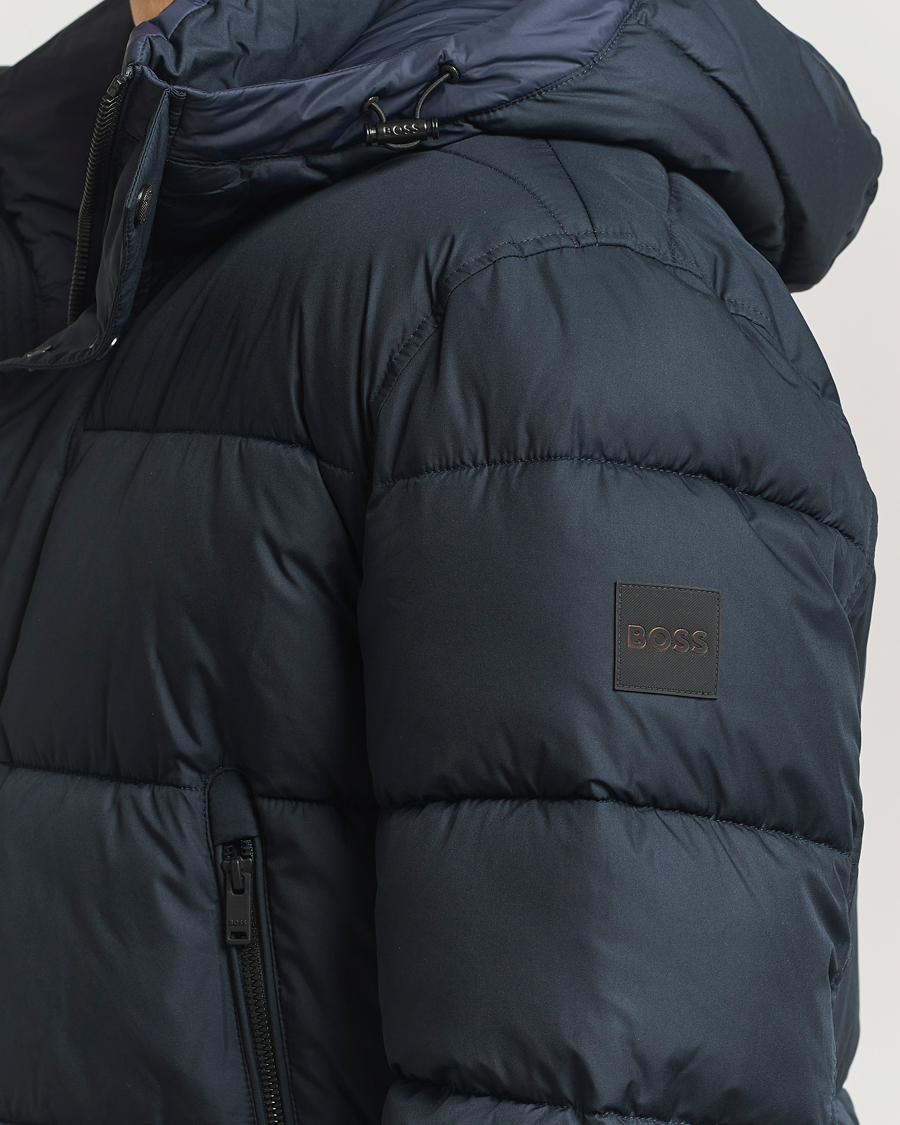 Heren | Jassen | BOSS ORANGE | Omaris Down Hooded Jacket Dark Blue