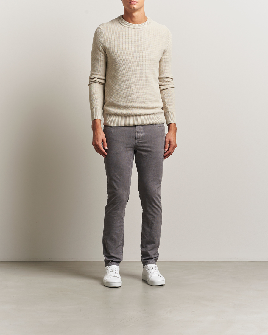 Homme | Pantalons | BOSS ORANGE | Delaware Corduroy Cotton 5-Pocket Pants Open Grey