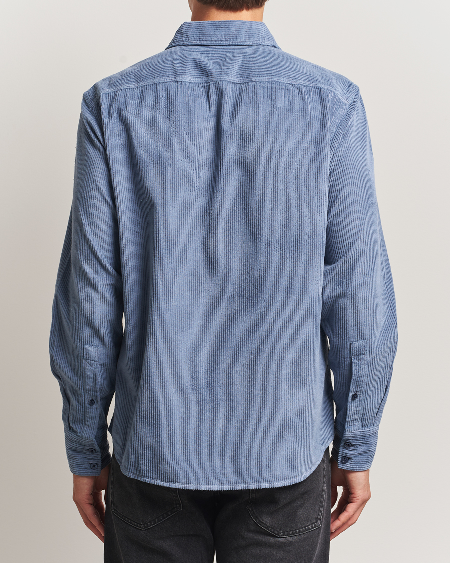Heren | Overhemden | BOSS ORANGE | Relegant Corduroy Shirt Open Blue