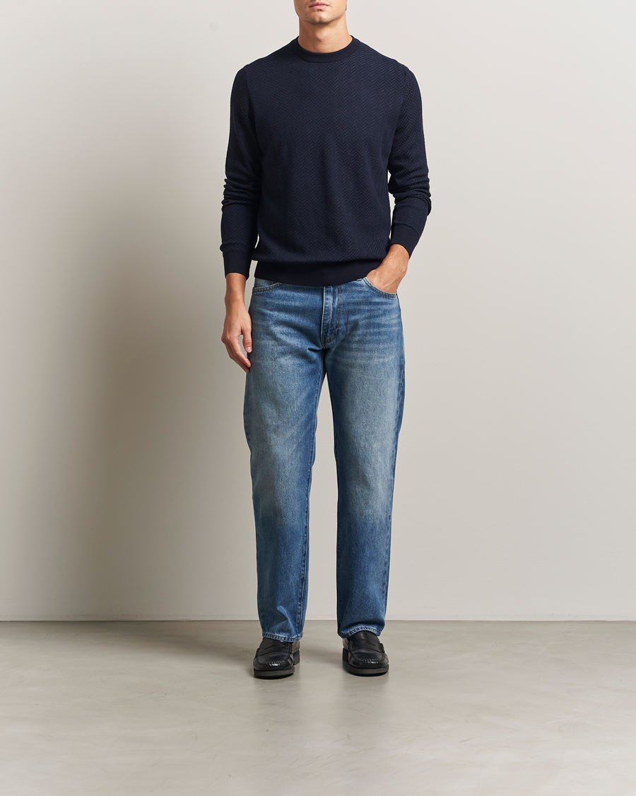 Heren | Truien | BOSS BLACK | Habito Wool Knitted Sweater Dark Blue