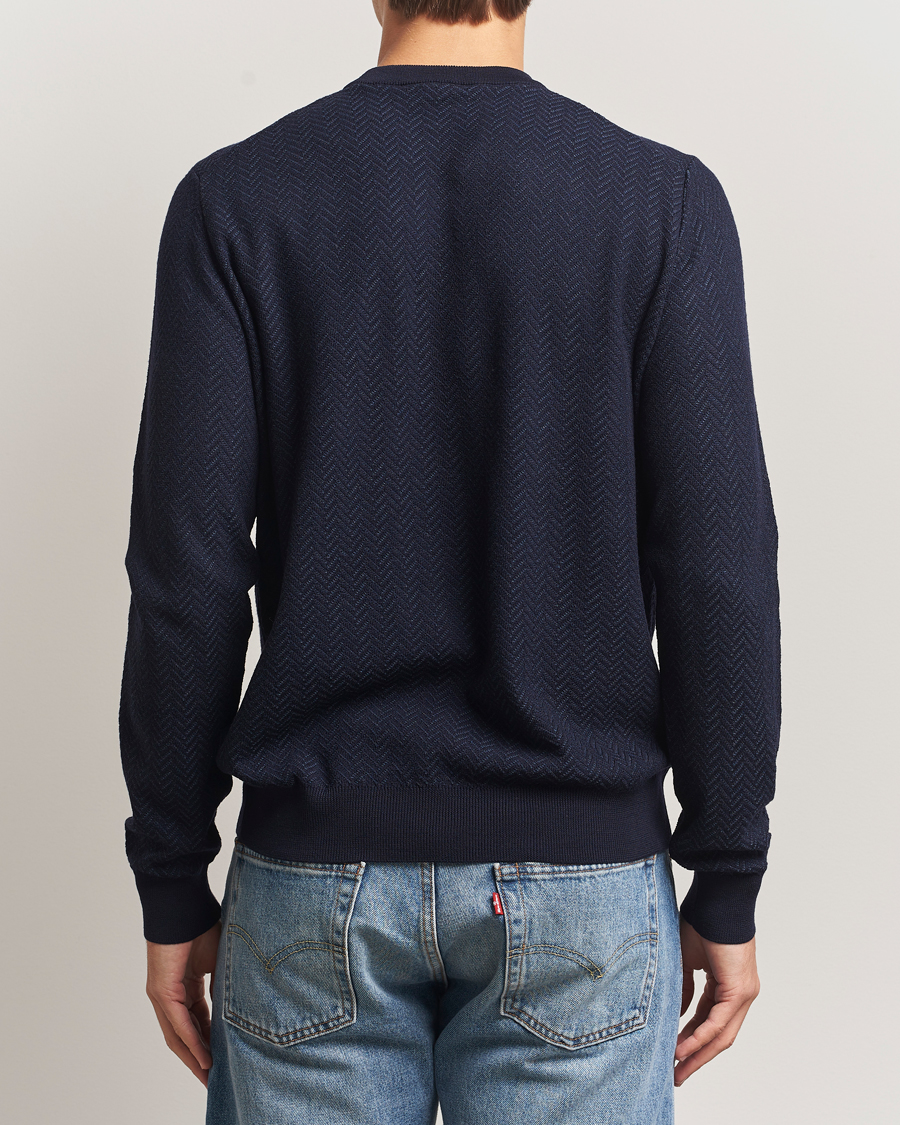 Heren | Truien | BOSS BLACK | Habito Wool Knitted Sweater Dark Blue