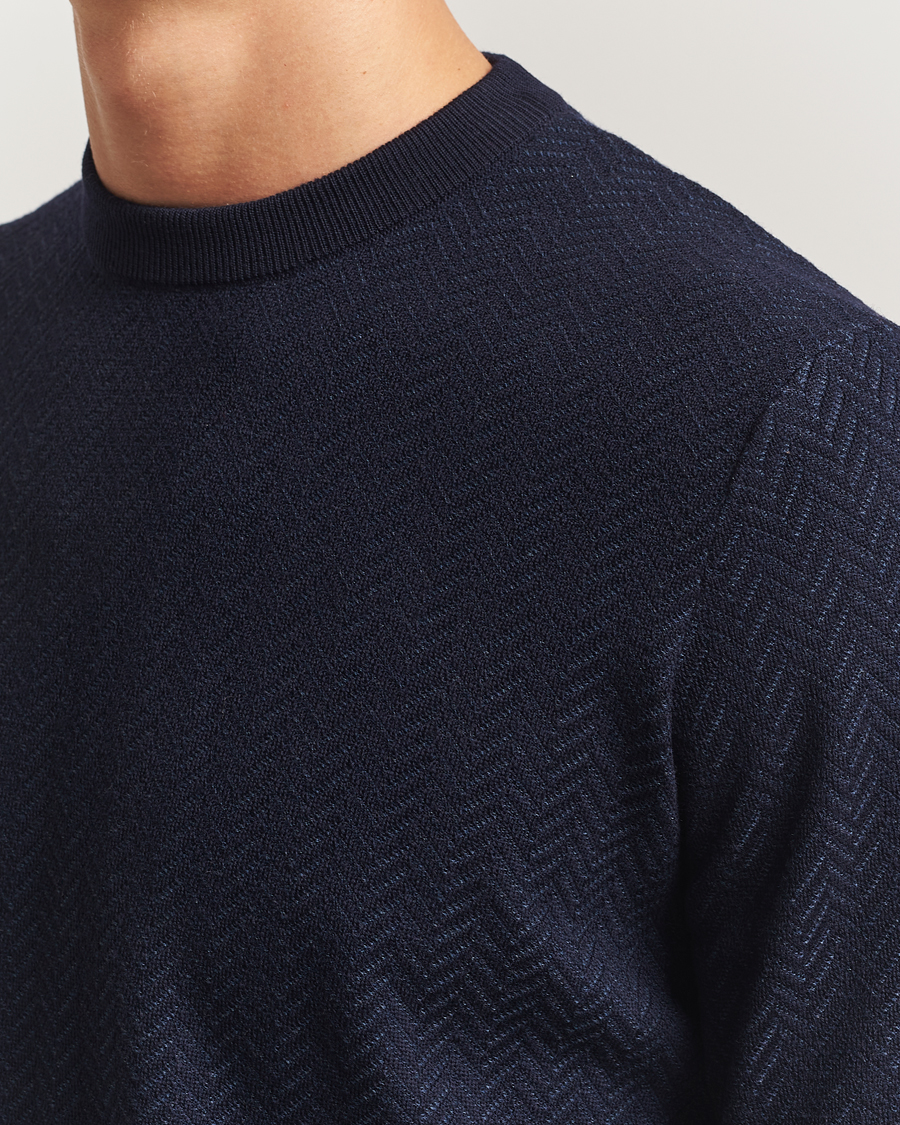 Heren | Truien | BOSS BLACK | Habito Wool Knitted Sweater Dark Blue