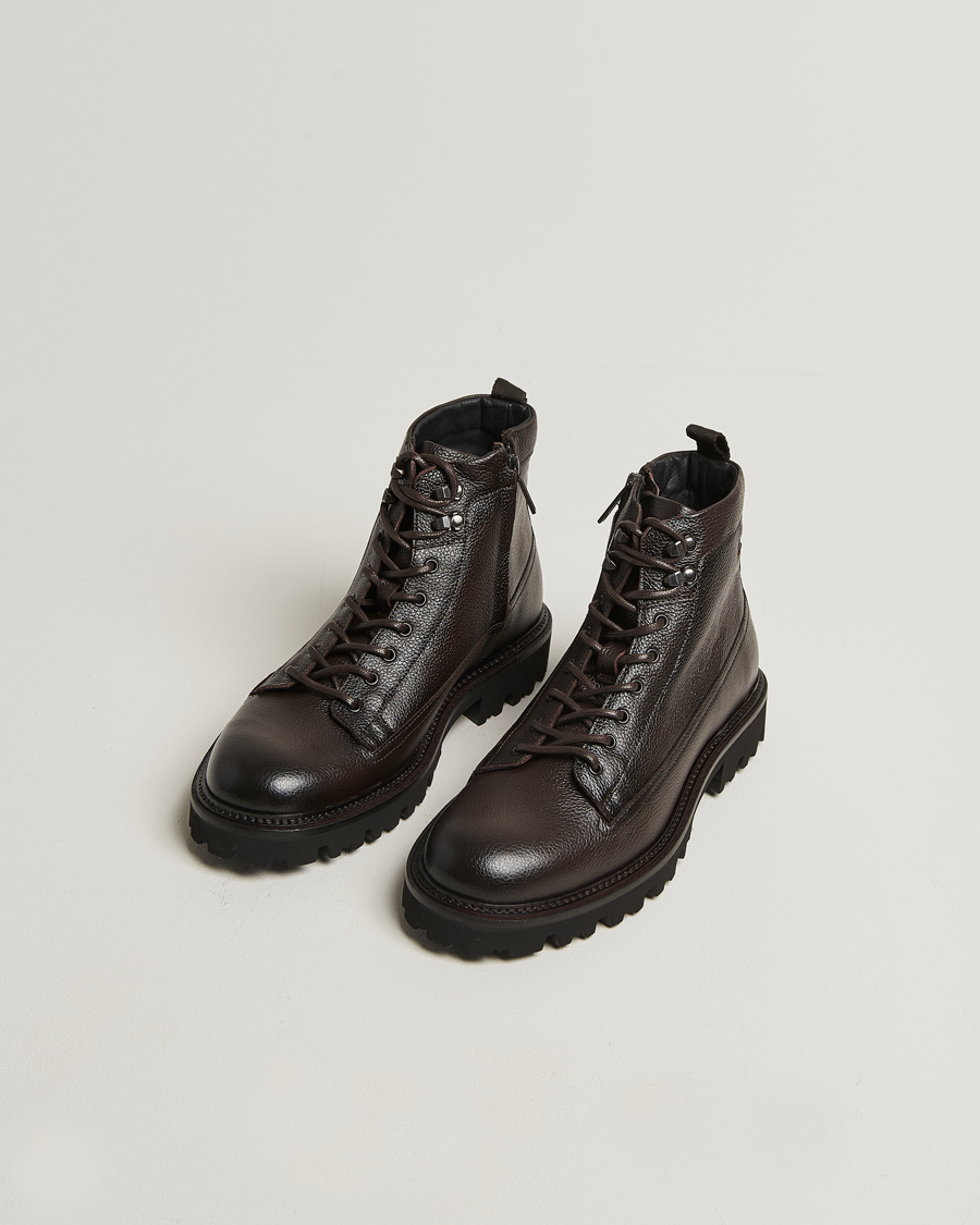 Heren | Laarzen | BOSS BLACK | Julyo Leather Boot Dark Brown