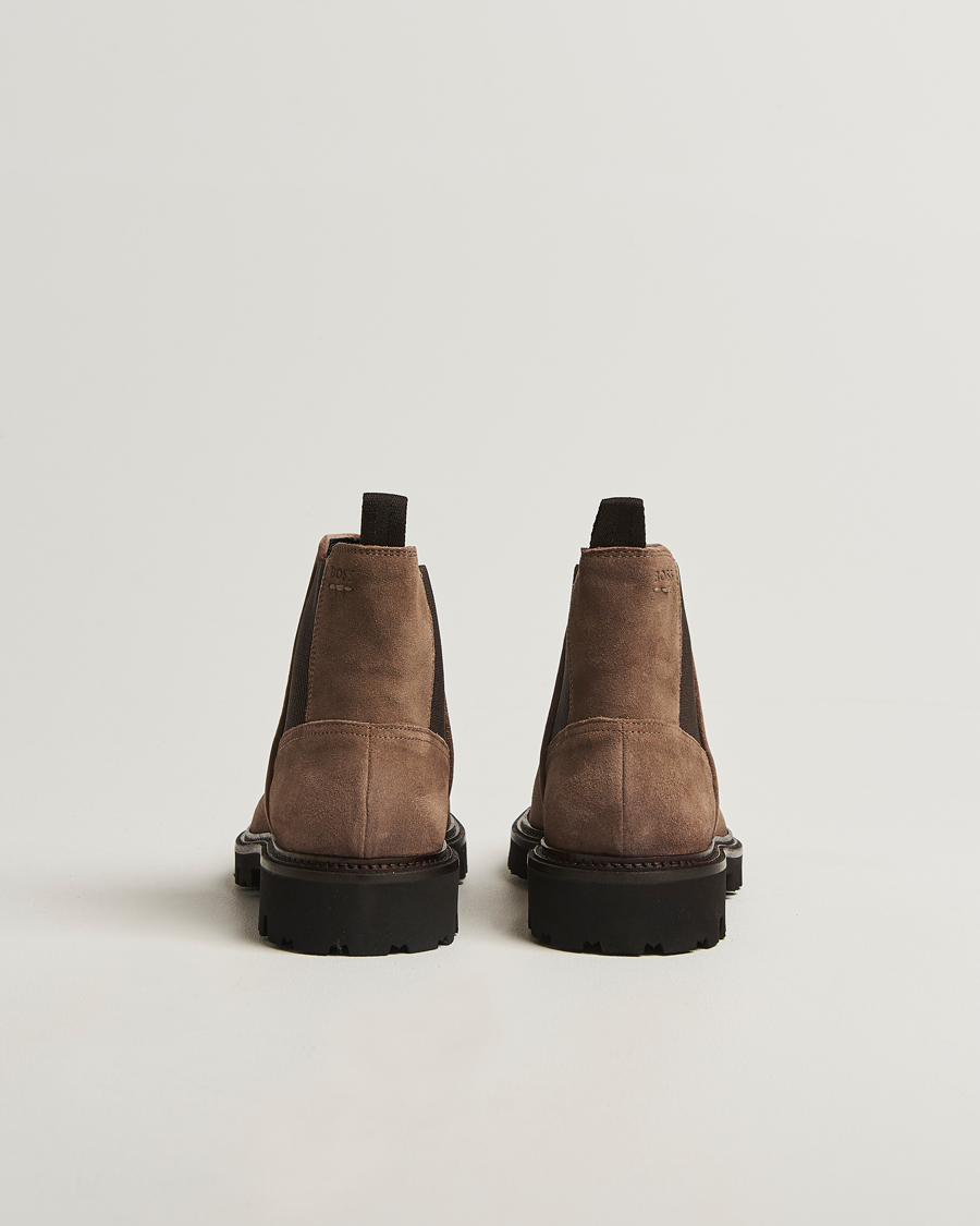 Heren | Laarzen | BOSS BLACK | Julyo Suede Chelsea Boot Medium Beige