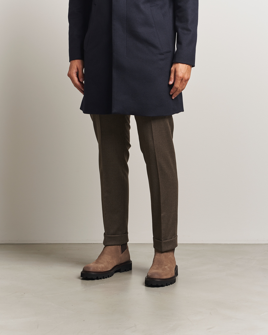 Homme | Bottes | BOSS BLACK | Julyo Suede Chelsea Boot Medium Beige