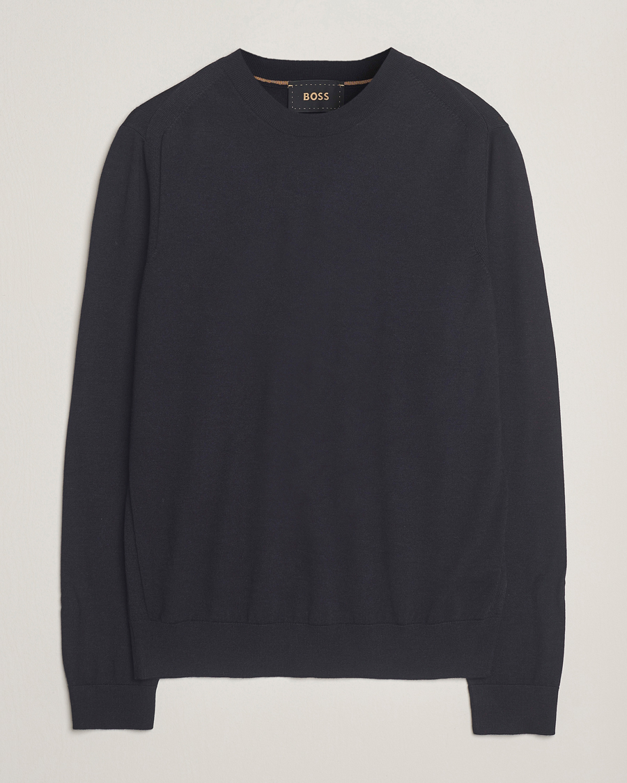 Homme | Pulls Et Tricots | BOSS CAMEL | Overo Wool/Cashmere Knitted Sweater Dark Blue