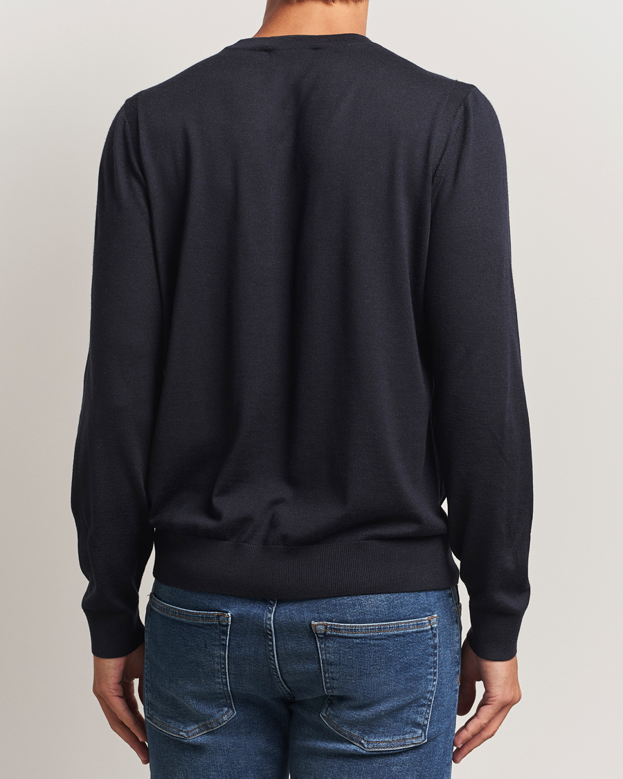 Homme | Pulls Et Tricots | BOSS CAMEL | Overo Wool/Cashmere Knitted Sweater Dark Blue