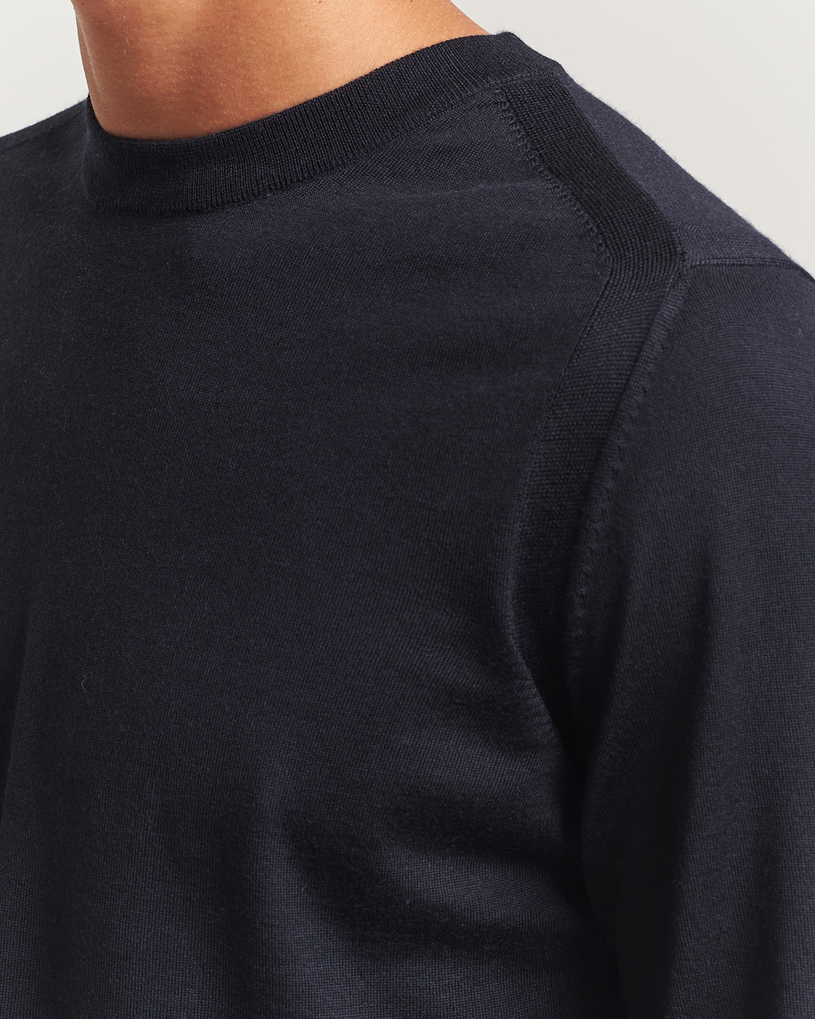Homme | Pulls Et Tricots | BOSS CAMEL | Overo Wool/Cashmere Knitted Sweater Dark Blue