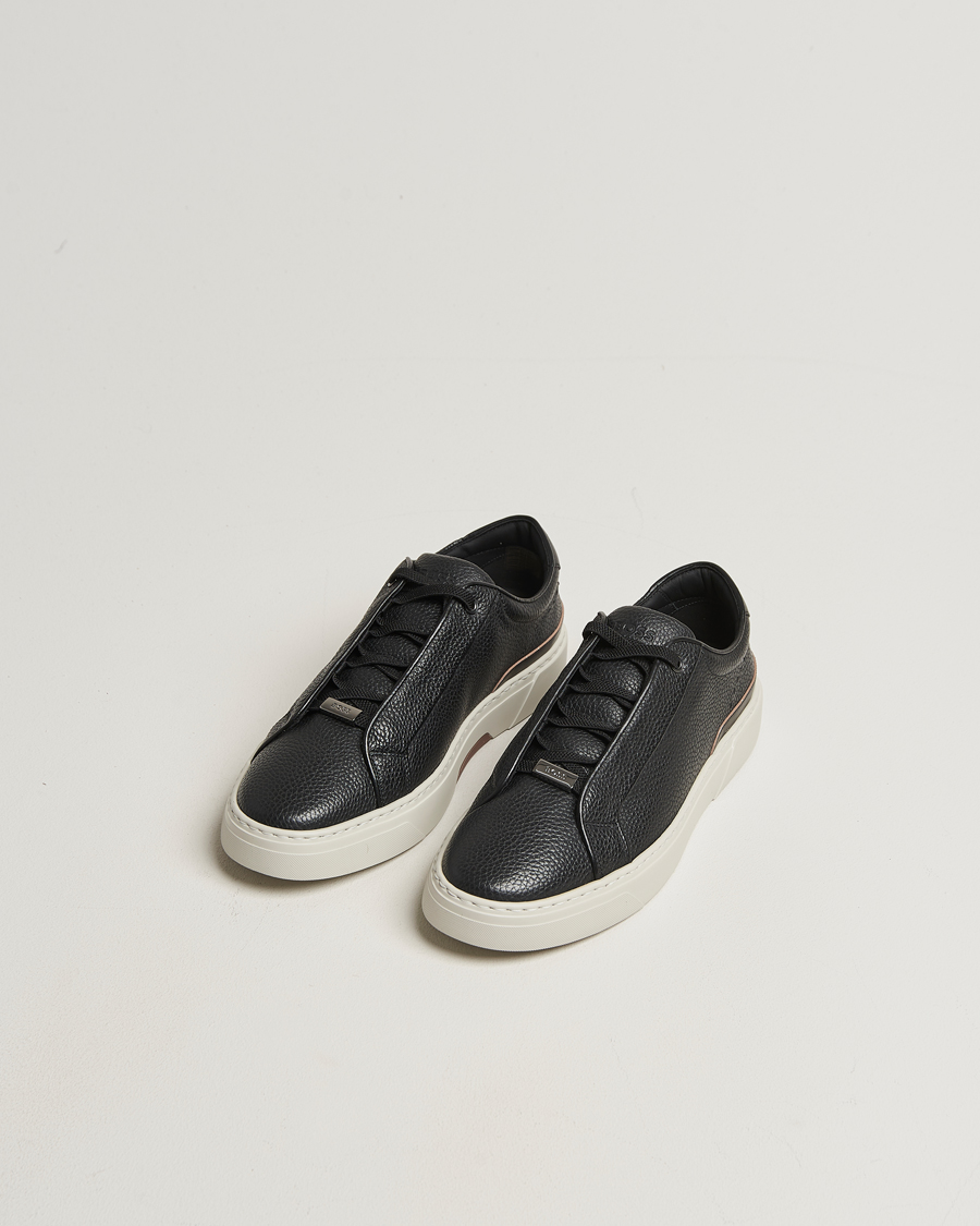 Heren | Sneakers | BOSS CAMEL | Gary Leather Sneaker Black