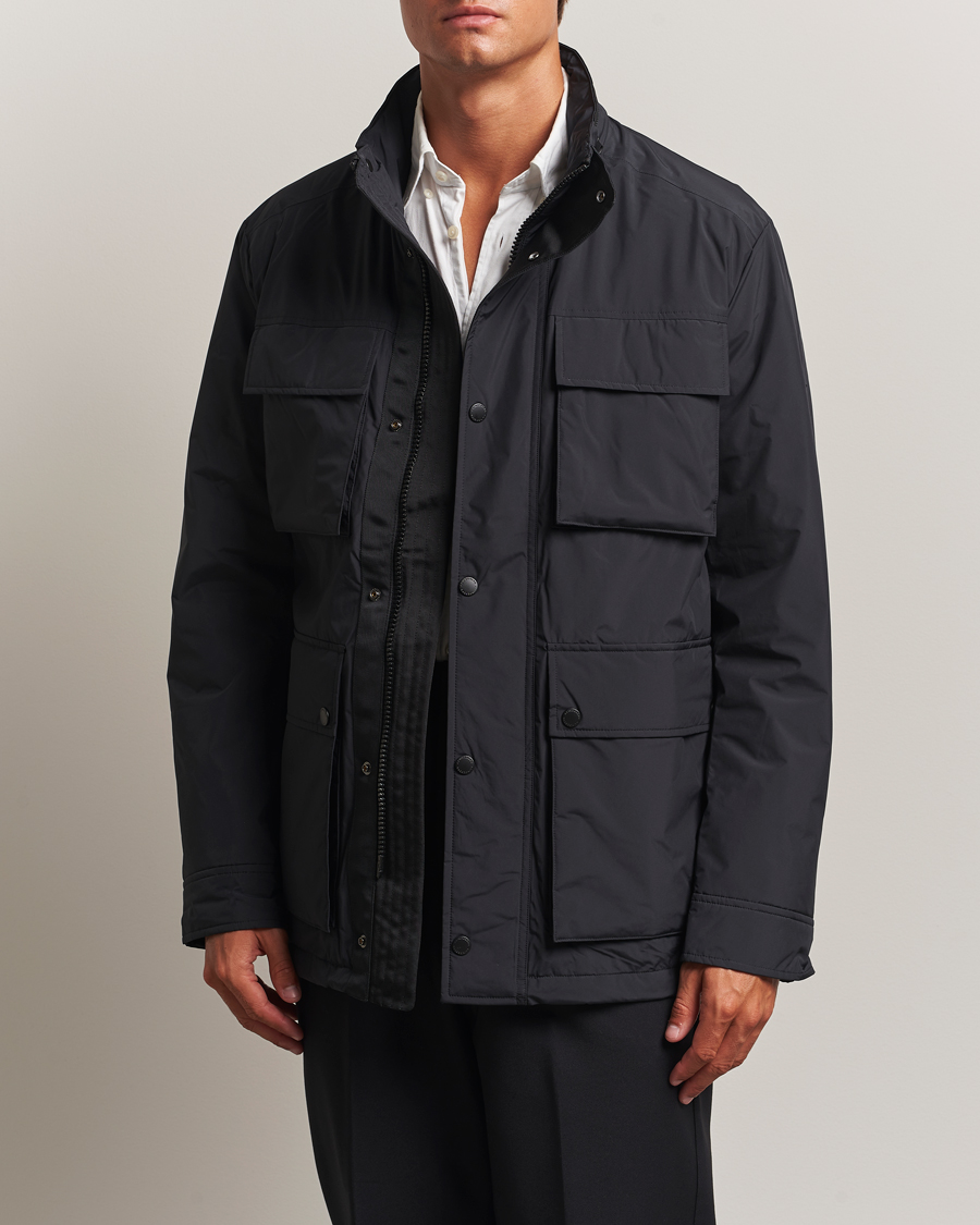 Heren | Jassen | J.Lindeberg | Aiden 2L Padded Field Jacket Black