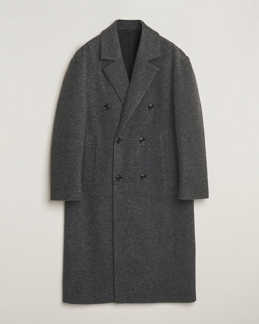Homme | Manteaux Et Vestes | J.Lindeberg | Willy Bonded Wool Coat Dark Grey Melange