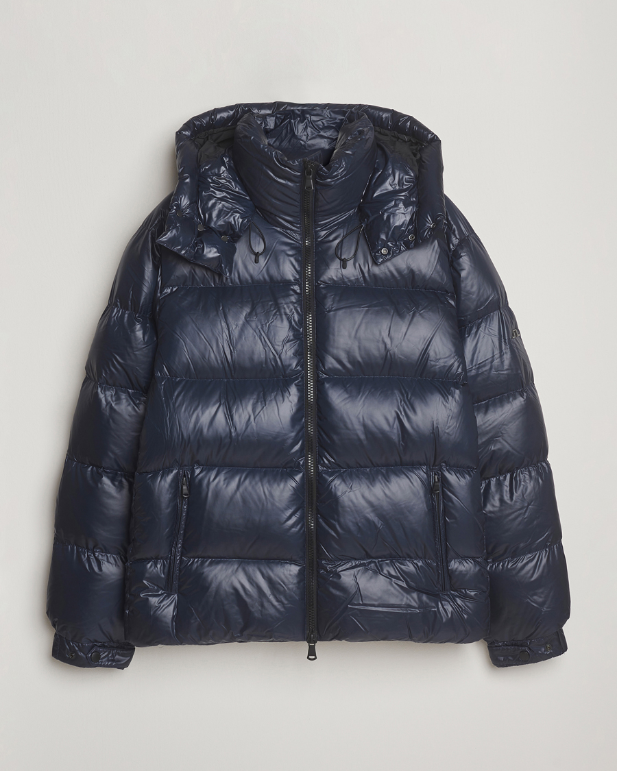 Heren | Jassen | J.Lindeberg | Creek Down Hooded Jacket Navy