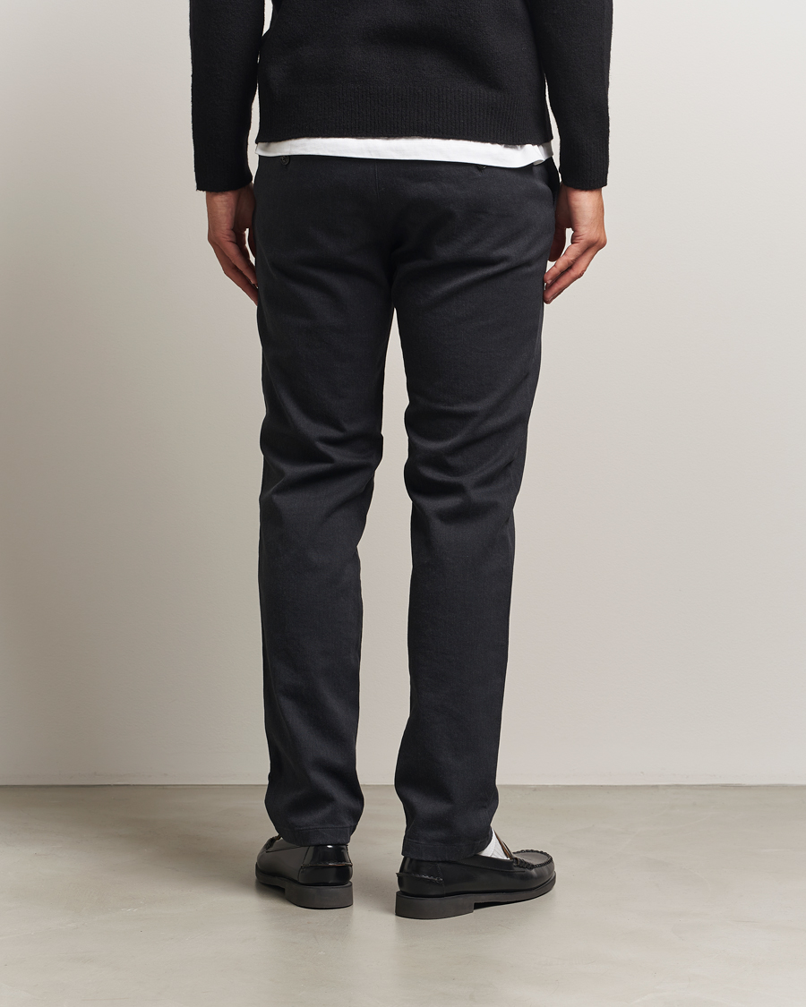 Heren | Broeken | J.Lindeberg | Ched Flannel Twill Pants Dark Grey Melange