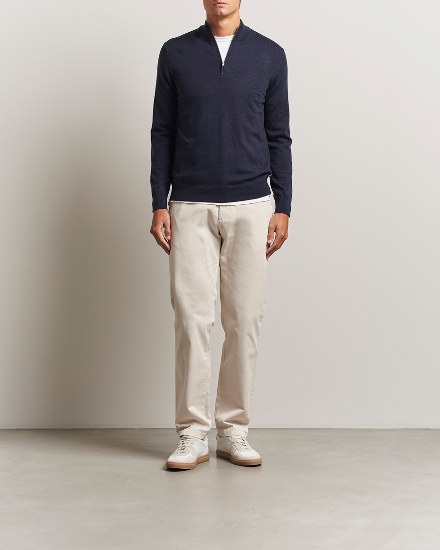 Heren | Broeken | J.Lindeberg | Ched Cotton Stretch Chinos Moonbeam