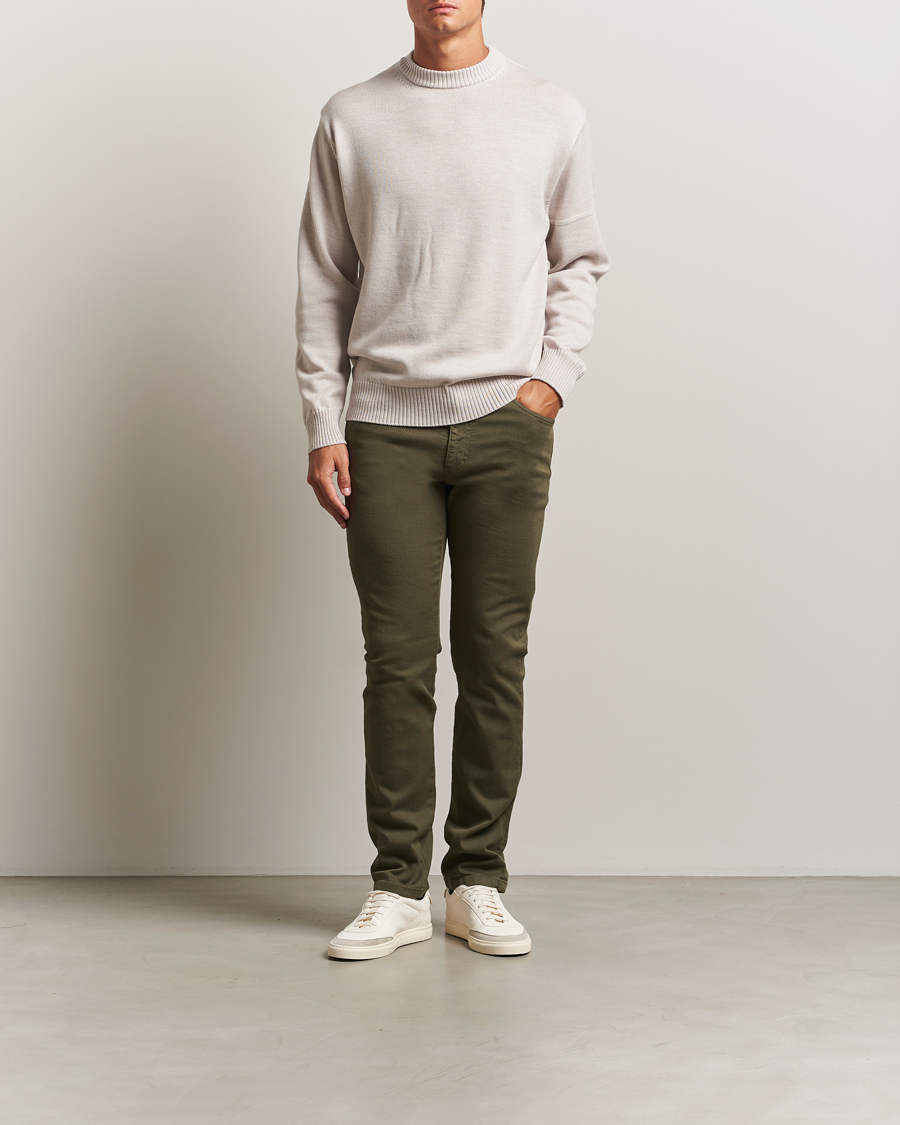 Homme | Pantalons | J.Lindeberg | Jax Left Hand Twill Jeans Forest Green