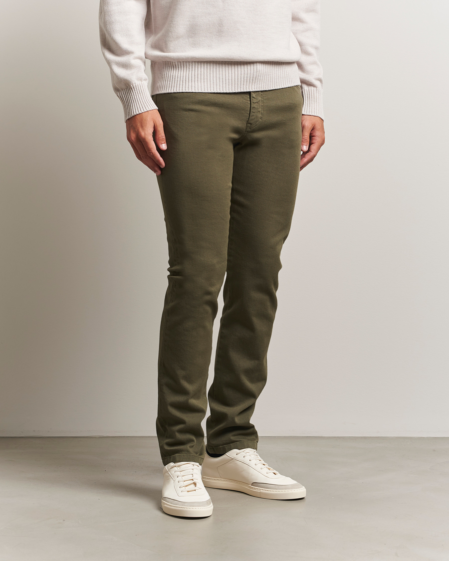 Homme | Pantalons | J.Lindeberg | Jax Left Hand Twill Jeans Forest Green