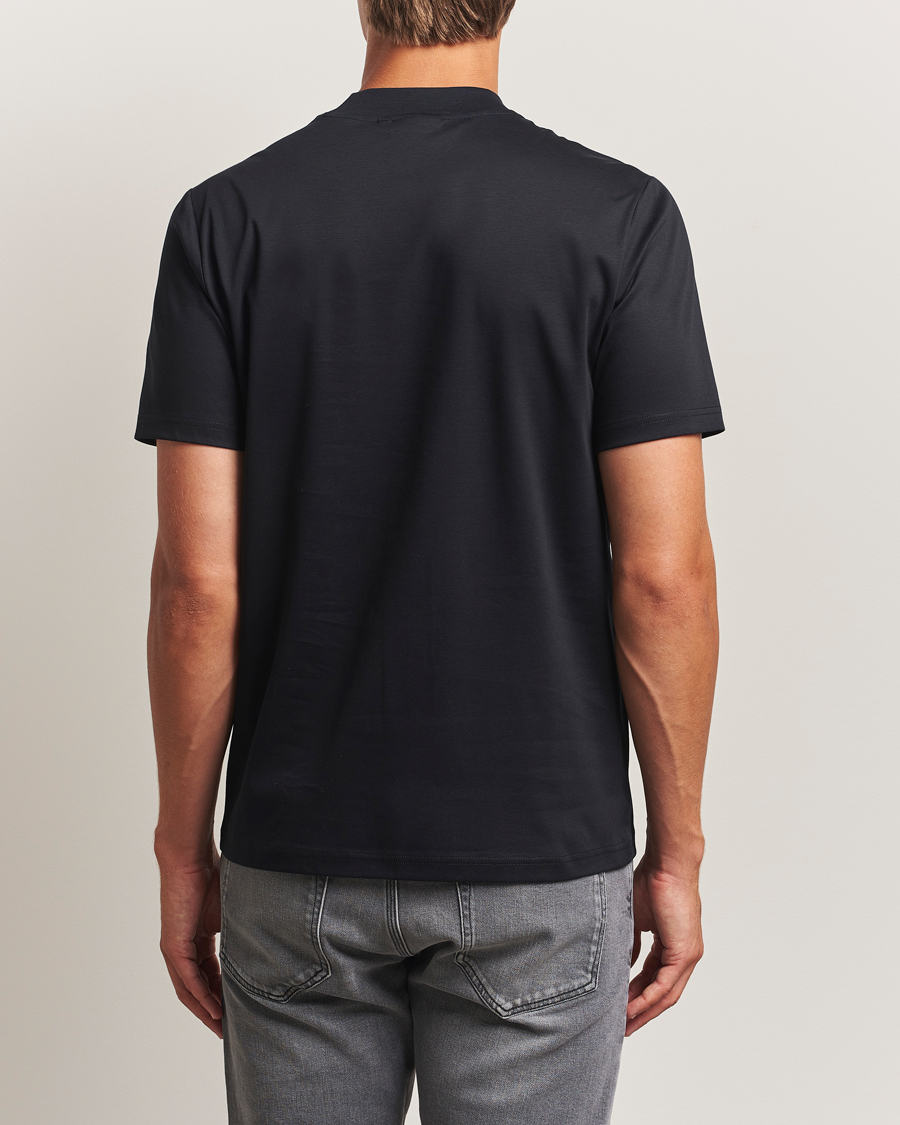 Heren | T-shirts | J.Lindeberg | Ace Mock Neck T-Shirt Black