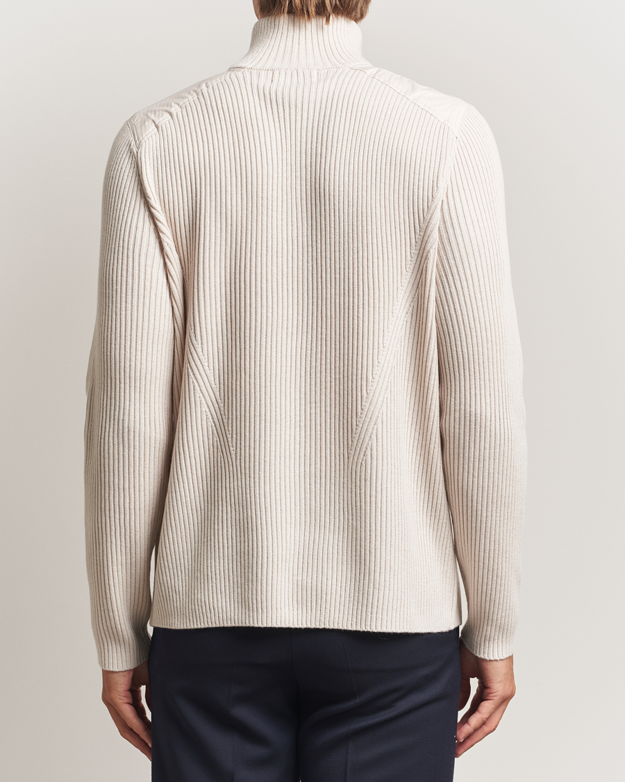 Heren | Truien | J.Lindeberg | Martin Knitted Hybrid Half Zip Moonbeam