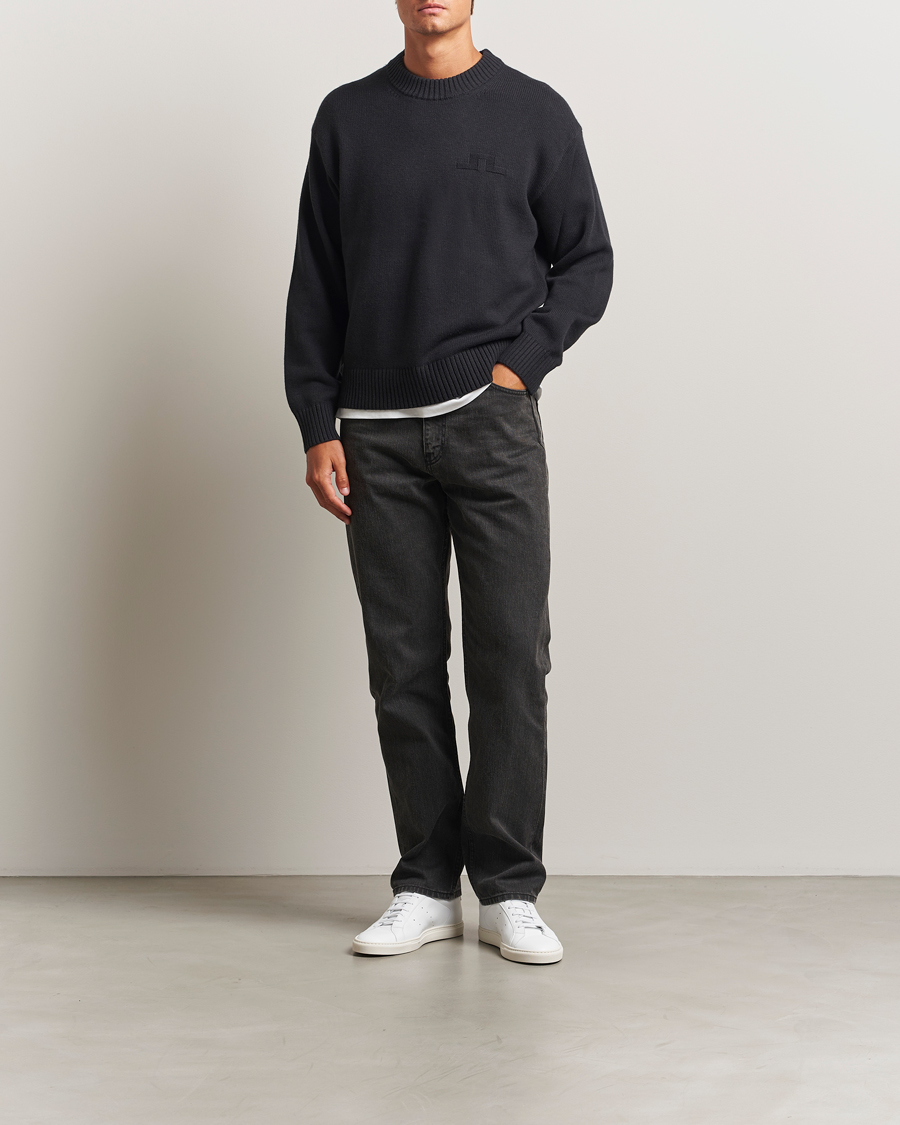 Homme | Pulls Et Tricots | J.Lindeberg | Eddy Wool/Cotton Knitted Sweater Black