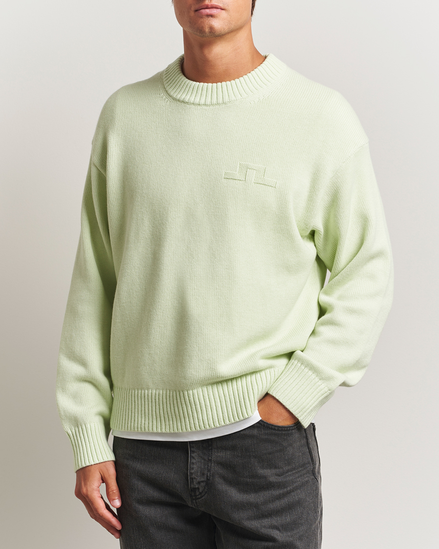 Homme | Pulls Et Tricots | J.Lindeberg | Eddy Wool/Cotton Knitted Sweater Ambrosia