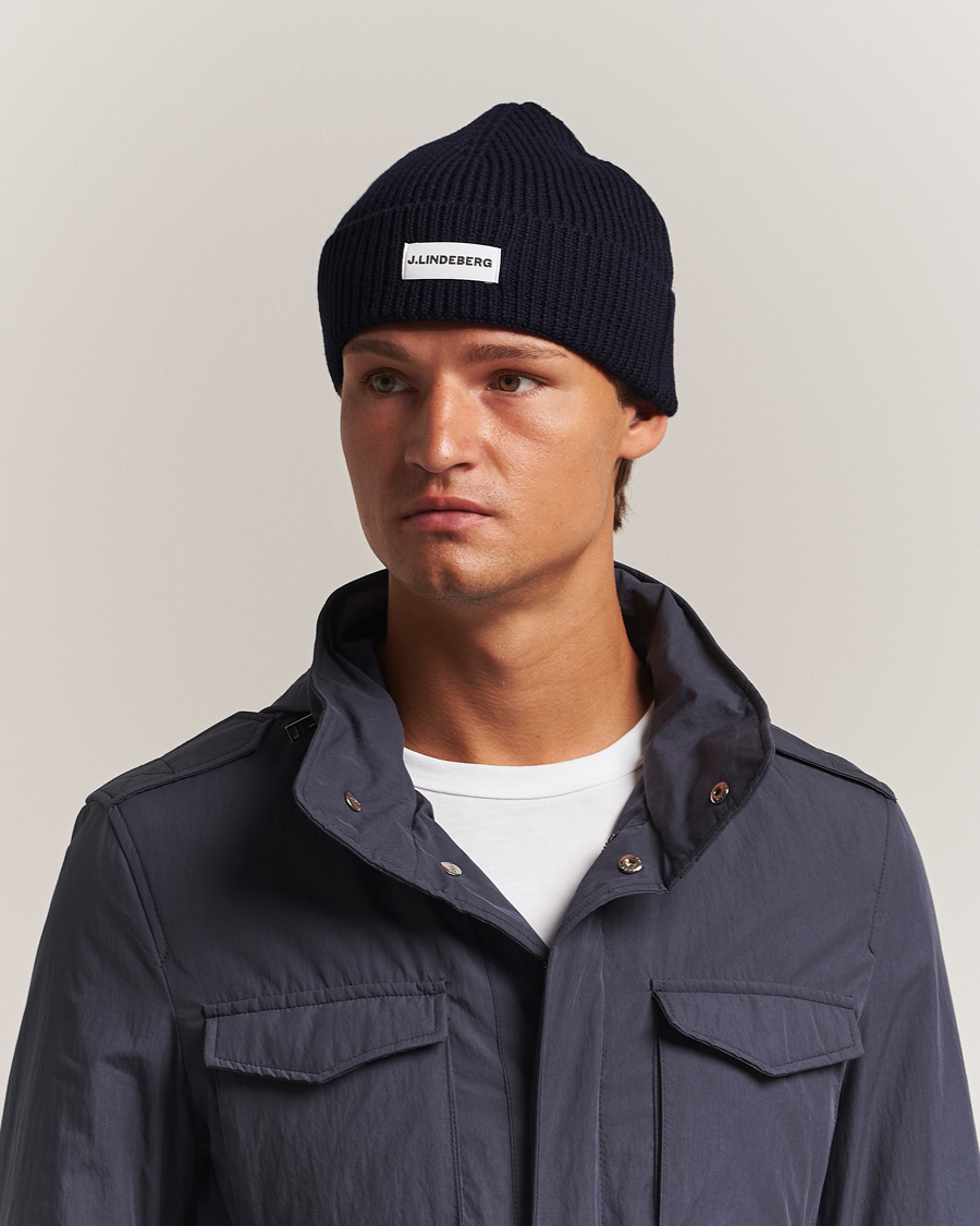 Homme | Bonnets | J.Lindeberg | Juan Merino Beanie Navy