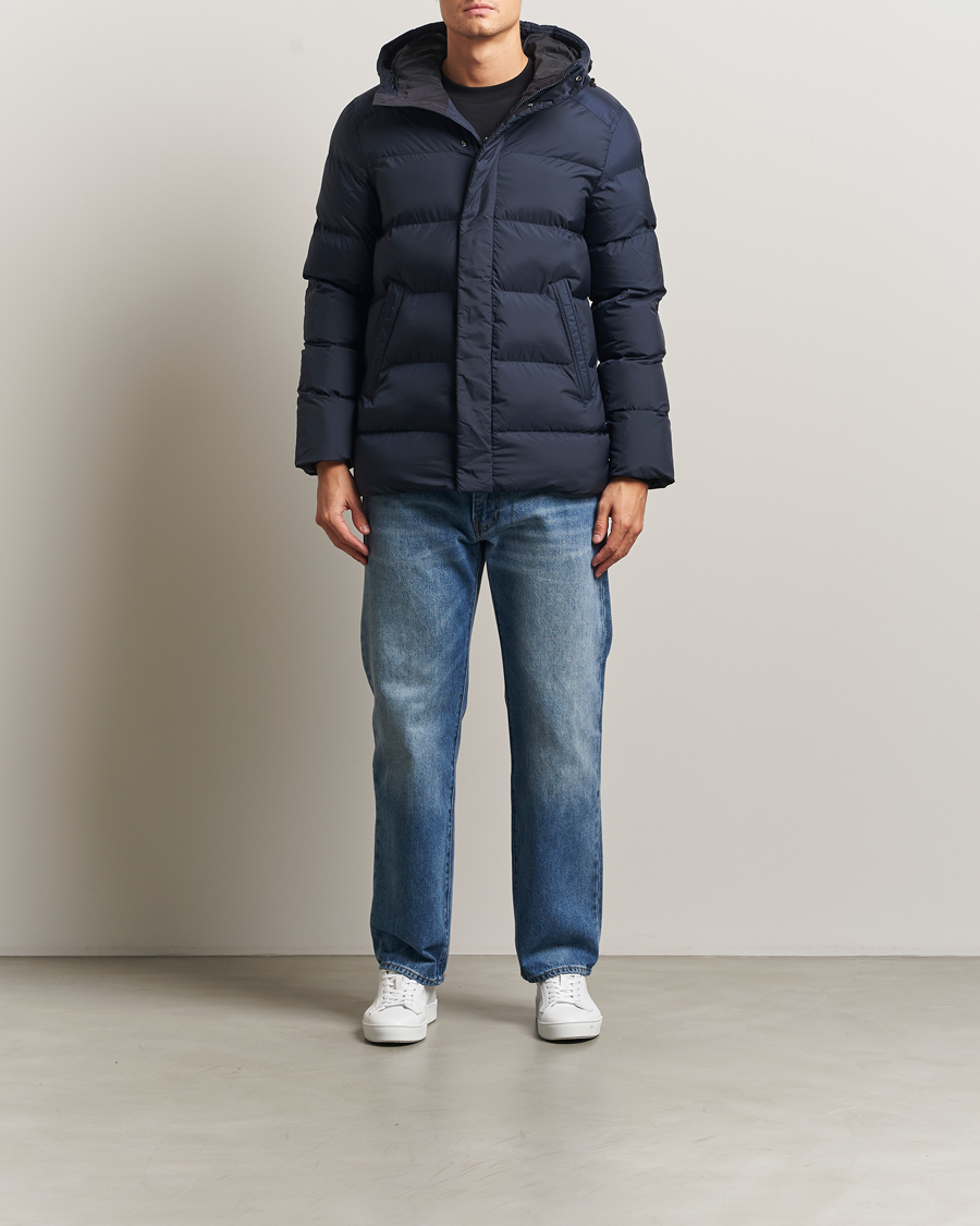 Homme | Manteaux Et Vestes | J.Lindeberg | Padded Hooded Jacket Navy