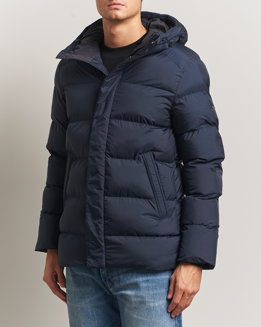 Homme | Manteaux Et Vestes | J.Lindeberg | Padded Hooded Jacket Navy