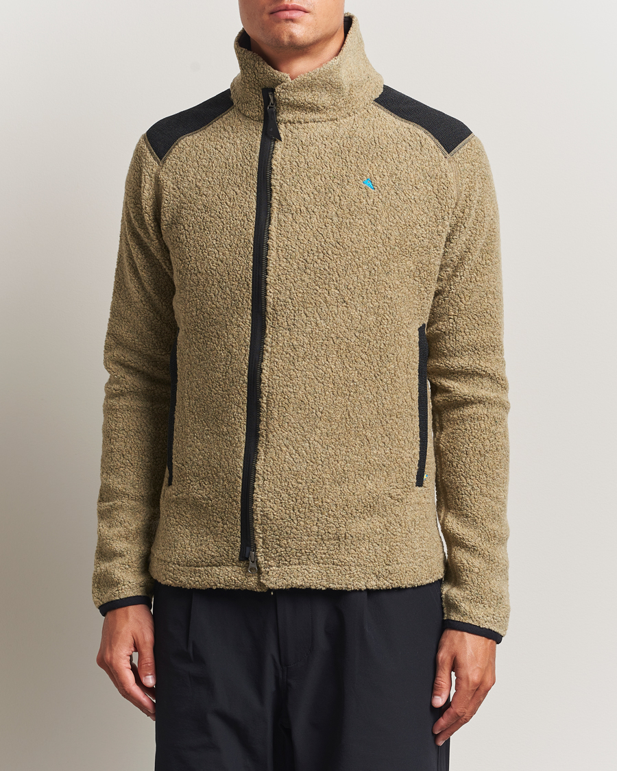 Homme | Pulls Et Tricots | Klättermusen | Skoll Wool Fleece Jacket Silver Green